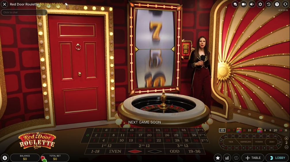 Red Door Roulette at Gamdom